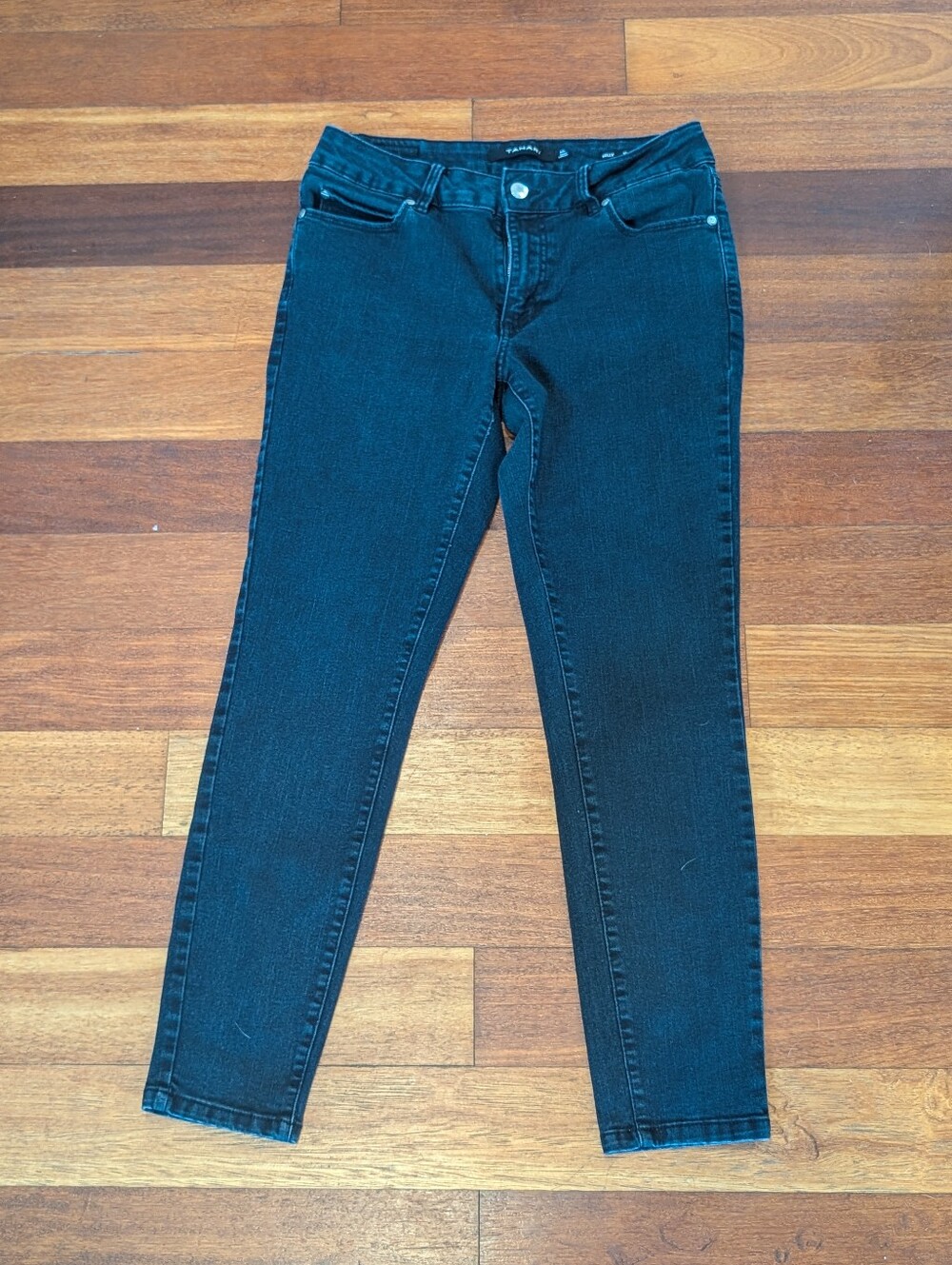 Tahari Women's Dark Blue Mid Rise Skinny Jeans